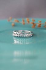 Dewdrop Shimmer Rose Gold Plated Sterling Silver Ring