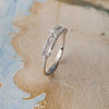 Linear Glam Sterling Silver Band Ring