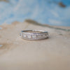 Gorgeous Linear Sterling Silver Band Ring