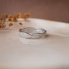 Curled Along Sterling Silver Ring