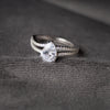 Falling For You - Solitaire Sterling Silver Statement Ring