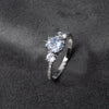 Yours Forever - Solitaire Statement Sterling Silver Ring