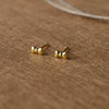 Cute Bow Gold Plated Mini Sterling Silver Stud Earrings