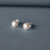Perfectly Elegant Pearl Sterling Silver Earrings