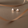 Pure Heart Rose Gold Plated Mini Sterling Silver Stud Earrings