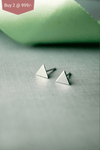 Simply Trio Silver Plated Mini Stud Earrings - Mannash