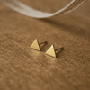 Simply Trio Gold Plated Mini Sterling Silver Stud Earrings