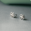 Lucky Hearts Mini Sterling Silver Stud Earrings