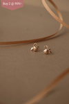 Always For You Rose Gold Plated Mini Stud Earrings - Mannash
