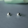 Bettle Leaf Sterling Silver Mini Stud Earrings